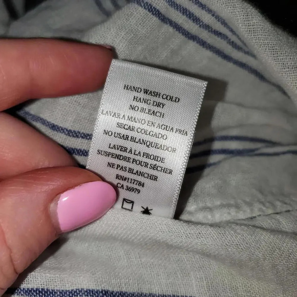 RAILS Matea Flamenco Striped Lace-Up Long-Sleeve Top Size Large NWOT - Picture 6 of 15